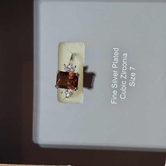 BELIEVE BY BRILLIANCE FINE SILVER PLATED CUBIC ZICONIA EARRINGS SIZE 7 R… - Picture 2 of 13